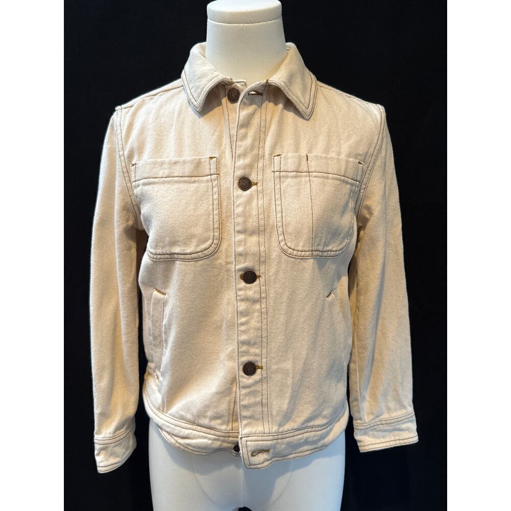 Women’s Treasure & Bond Beige 100% Cotton Jean Jacket Sz S